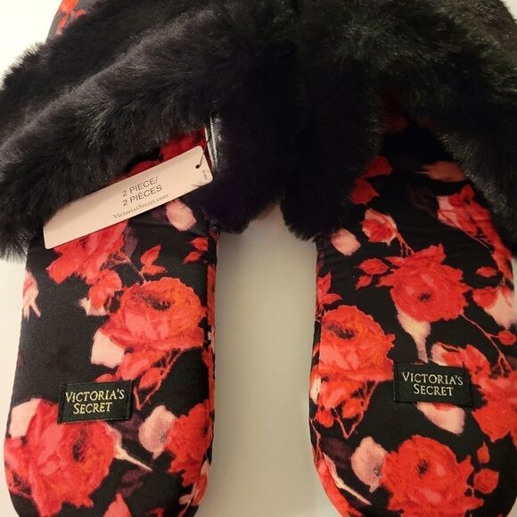 BRAND NEW VICTORIA SECRET FAUX FUR SLIPPED - Picture 8 of 16
